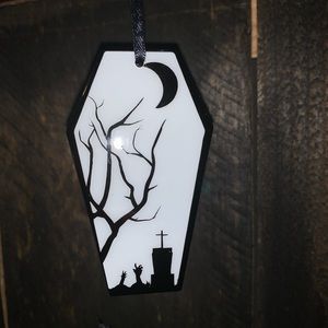 Halloween Coffin Ornament, Halloween Decor